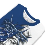 Tampa Bay Lightning Sweater Custom Jesus Tear Blue White Best Selling