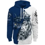 Tampa Bay Rays Hoodie Custom Jesus Tear Navy Best Selling