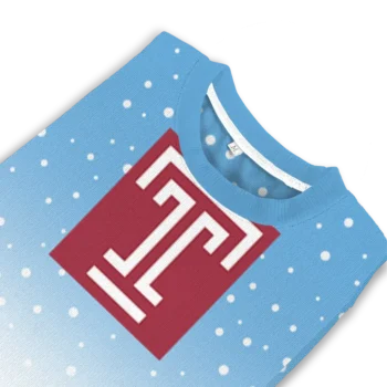 Temple Owls Sweater Custom Winter Football Snoopy Blue White Top Rated