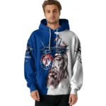 Texas Rangers Hoodie Customized Jesus Tear Blue Best Selling