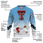 Texas Tech Red Raiders Sweater Customized Winter Football Snoopy Blue White Best Selling