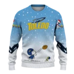 Toledo Rockets Sweater Personalized Winter Football Snoopy Blue White Best Selling
