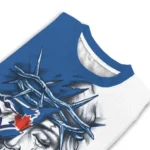 Toronto Blue Jays Sweater Personalized Jesus Tear Blue White Best Selling