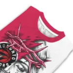 Toronto Raptors Sweater Customized Jesus Tear Red White Best Selling
