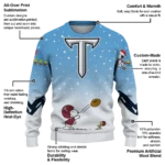 Troy Trojans Sweater Customized Winter Football Snoopy Blue White Best Selling