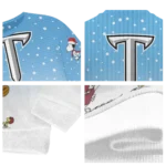 Troy Trojans Sweater Customized Winter Football Snoopy Blue White Best Selling