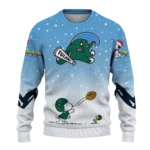 Tulane Green Wave Sweater Custom Winter Football Snoopy Blue White Best Selling