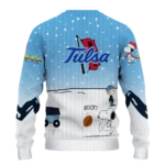 Tulsa Golden Hurricane Sweater Personalized Winter Football Snoopy Blue White Best Selling