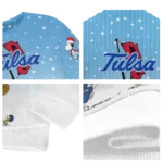 Tulsa Golden Hurricane Sweater Personalized Winter Football Snoopy Blue White Best Selling