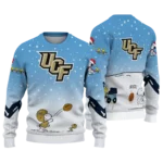 Ucf Knights Sweater Personalized Winter Football Snoopy Blue White Best Selling