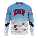 Unlv Rebels Sweater Customized Winter Football Snoopy Blue White Best Selling