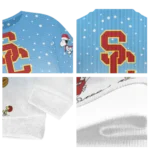 Usc Trojans Sweater Customized Winter Football Snoopy Blue White Best Selling