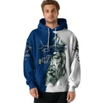 Utah Jazz Hoodie Custom Jesus Tear Navy Best Selling