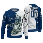 Utah Jazz Sweater Custom Jesus Tear Navy White Best Selling