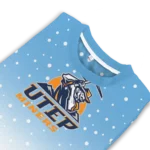 Utep Miners Sweater Customized Winter Football Snoopy Blue White Best Selling