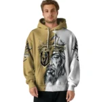 Vegas Golden Knights Hoodie Custom Jesus Tear Tan Best Selling