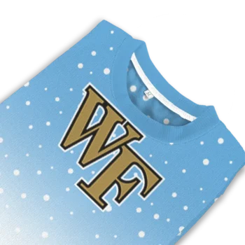 Wake Forest Demon Deacons Sweater Customized Winter Football Snoopy Blue White Top Rated