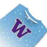 Washington Huskies Sweater Customized Winter Football Snoopy Blue White Best Selling