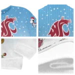 Washington State Cougars Sweater Personalized Winter Football Snoopy Blue White Best Selling