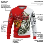 West Ham United Sweater Personalized Jesus Tear Claret White Best Selling