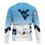 West Virginia Mountaineers Sweater Custom Winter Football Snoopy Blue White Best Selling