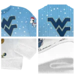 West Virginia Mountaineers Sweater Custom Winter Football Snoopy Blue White Best Selling