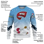 Western Kentucky Hilltoppers Sweater Customized Winter Football Snoopy Blue White Best Selling