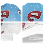 Western Kentucky Hilltoppers Sweater Customized Winter Football Snoopy Blue White Best Selling