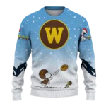 Western Michigan Broncos Sweater Personalized Winter Football Snoopy Blue White Best Selling