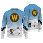 Western Michigan Broncos Sweater Personalized Winter Football Snoopy Blue White Best Selling