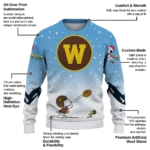 Western Michigan Broncos Sweater Personalized Winter Football Snoopy Blue White Best Selling