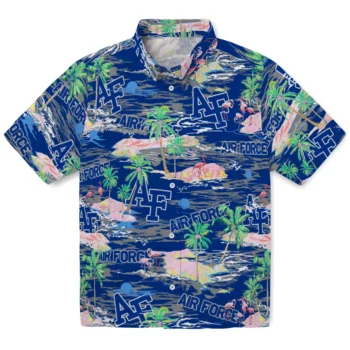 Air Force Falcons Hawaiian Shirt - Flamingo Retreat