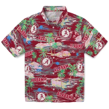 Alabama Tide Hawaiian Shirt - Flamingo Retreat