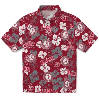 Alabama Tide Hawaiian Shirt - Hibiscus Bloom