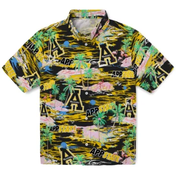 Appalachian State Mountaineers Hawaiian Shirt - Flamingo Retreat
