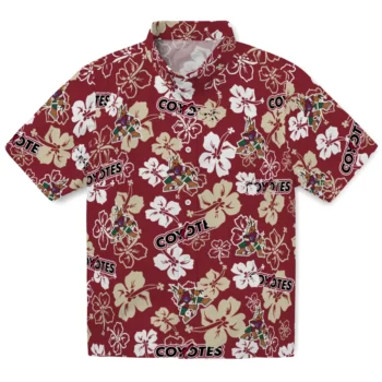 Arizona Coyotes Hawaiian Shirt - Hibiscus Bloom