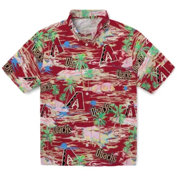 Arizona Diamondbacks Hawaiian Shirt - Flamingo Retreat